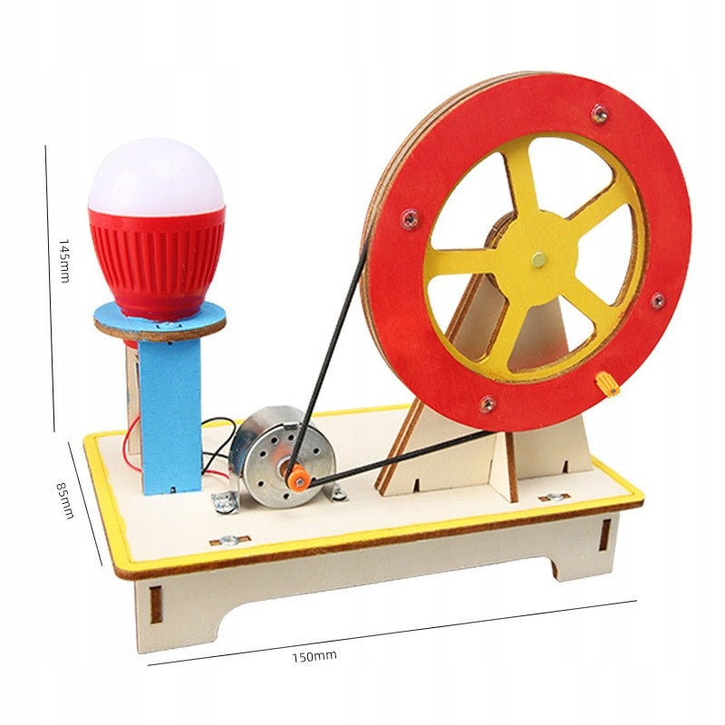 SET SCIENTIFIC ENERGY GENERATOR DIY STEM CRANK LED GENERATOR DO IT YOURSELF Manufacturer code WJ39