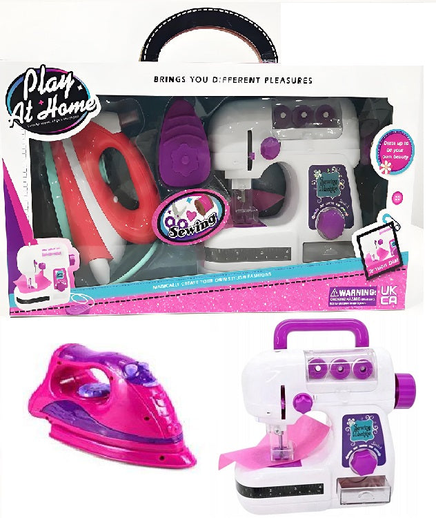 SET SEWING MACHINE, BABY IRON FOR LITTLE STYLIST