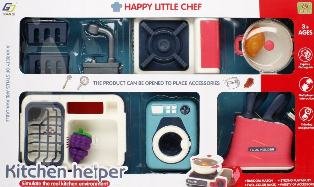 SET SINK DRYER WASHING MACHINE KITCHEN Brand Mega Creative