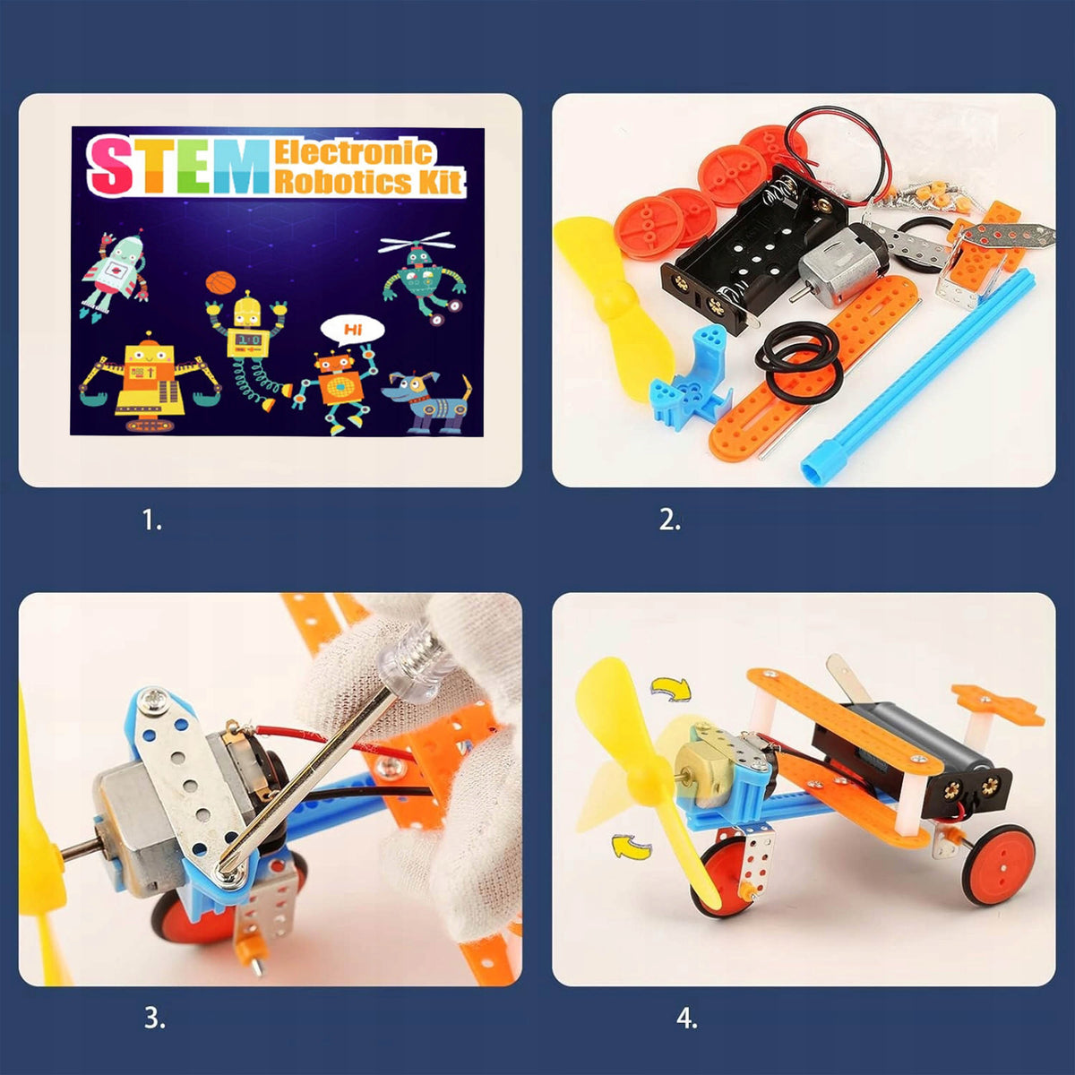 SET SMALL ELECTRONICS EXPERIMENTS TOY CAR ROBOT ELECTRICIAN SCIENCE Manufacturer code MT0269
