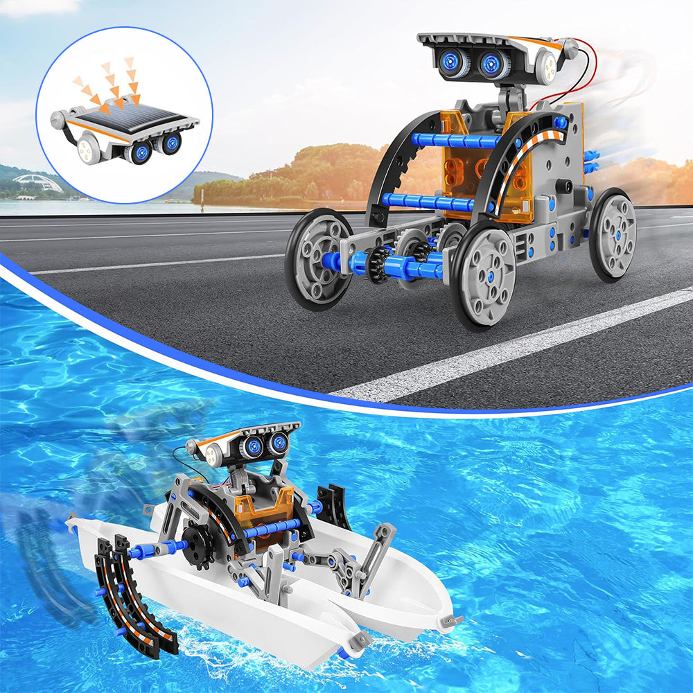 SET SOLAR EDUCATIONAL ROBOT FOR BUILDER BUILDING BLOCKS 13IN1 Brand no brand