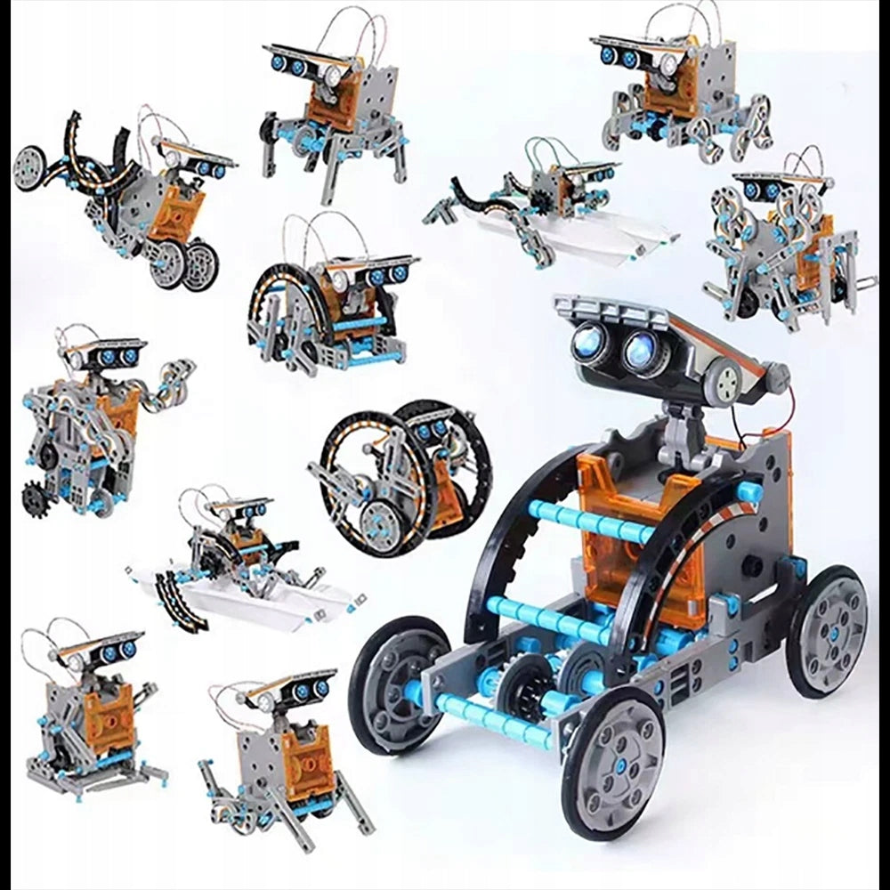 SET SOLAR EDUCATIONAL ROBOT FOR BUILDER BUILDING BLOCKS 13IN1
