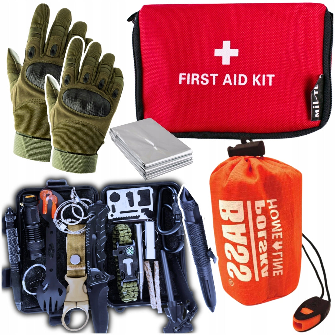SET SURVIVAL GIFT AWAY LARGE SET 5in1 FOR MAN FATHER HUSBAND