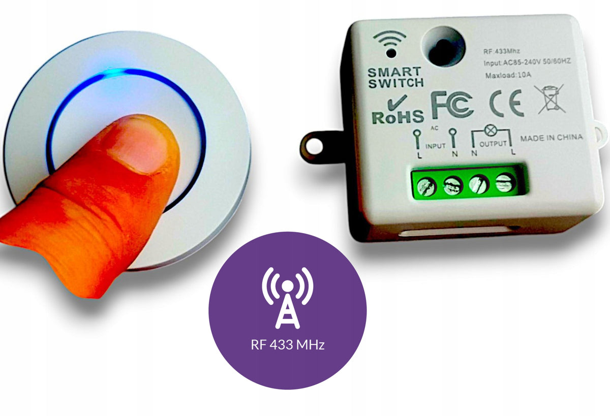 SET SWITCH +Remote RADIO RELAY ON-OFF RF 433MHZ +PILOT +BATTERY