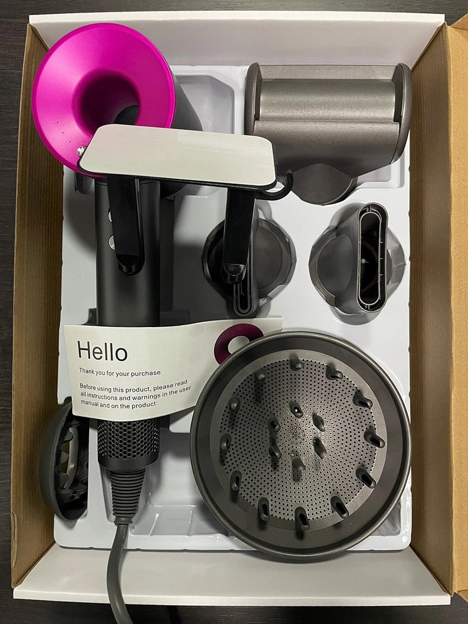 SET ULTRA Hair Dryer Ionization + TIPS + 2 CURLERS Manufacturer code DRYER + LOKÓWKI