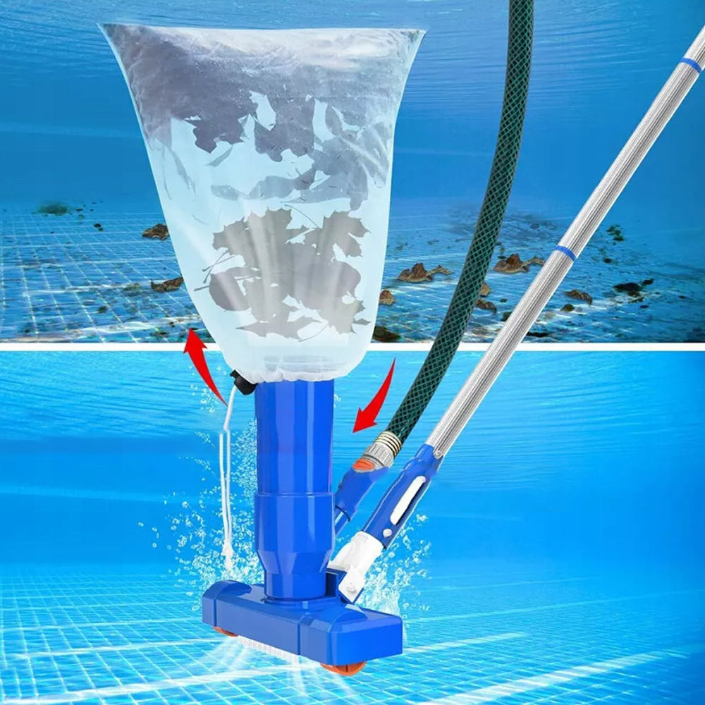 SET VACUUM CLEANER FOR CLEANING THE BOTTOM OF THE POOL MESH TELESCOPIC POLE MESH Manufacturer LTC