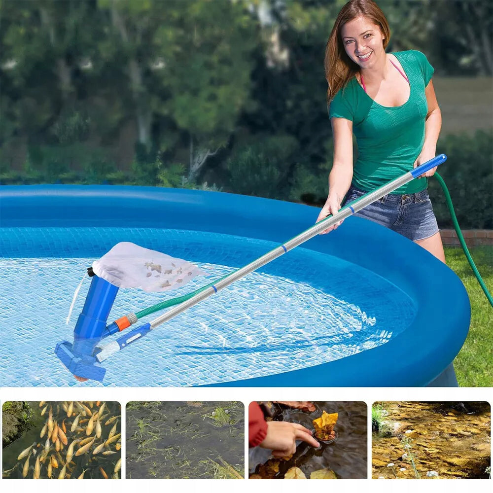 SET VACUUM CLEANER FOR CLEANING THE BOTTOM OF THE POOL MESH TELESCOPIC POLE MESH Manufacturer code LXMB02