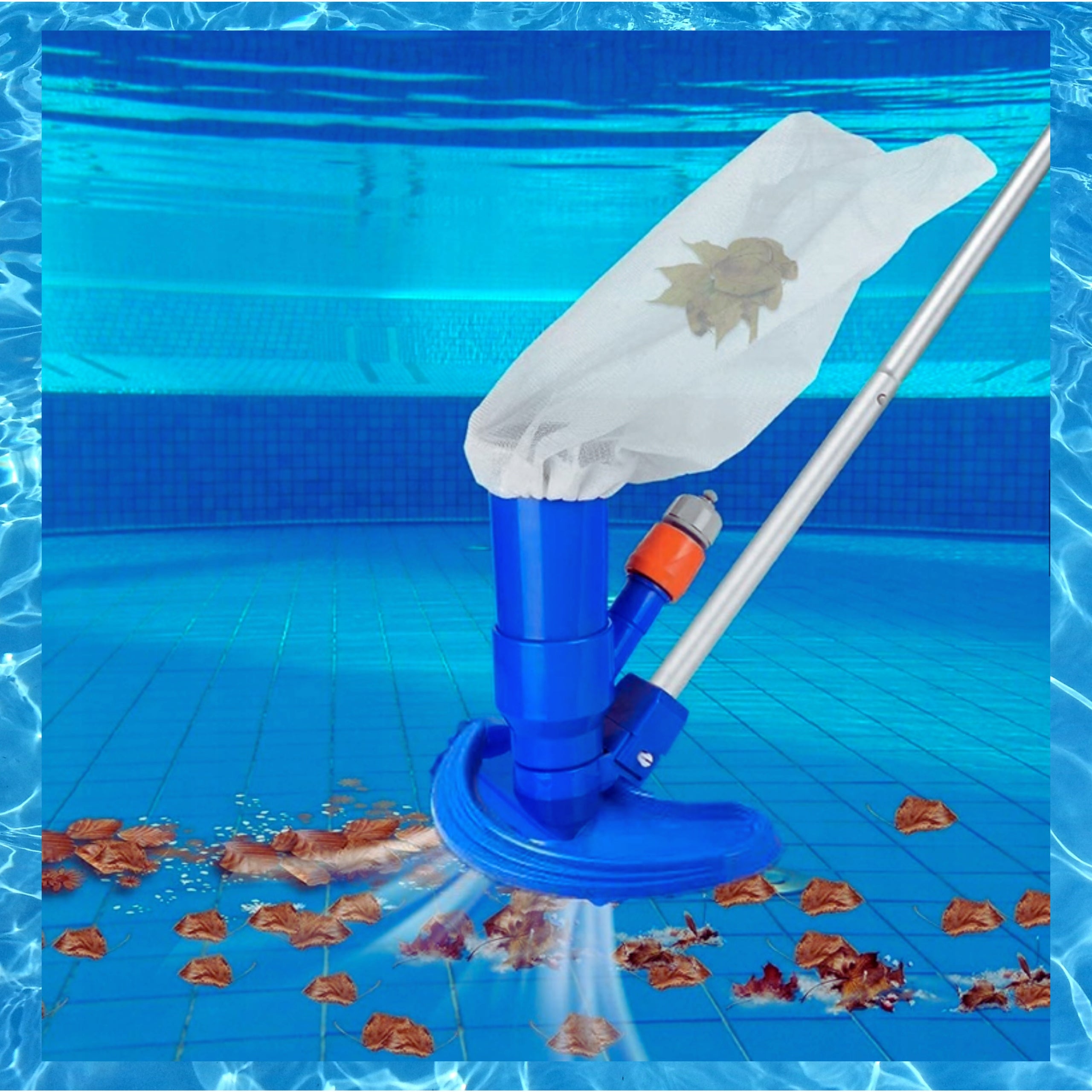 SET VACUUM CLEANER POOL BOTTOM EYELETS TELESCOPIC STICK MESH 7in1 EAN (GTIN) 5906090303135