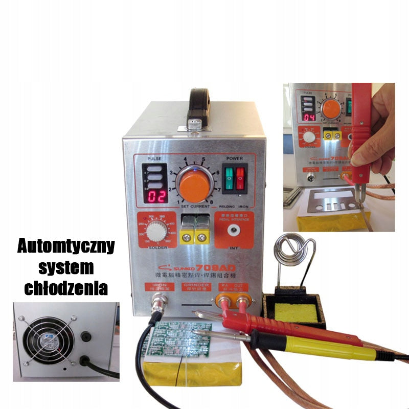 SET WELDING MACHINE IMPULSE WELDING MACHINE SUNKKO 709AD TECHREBAL EAN (GTIN) 5905902341464