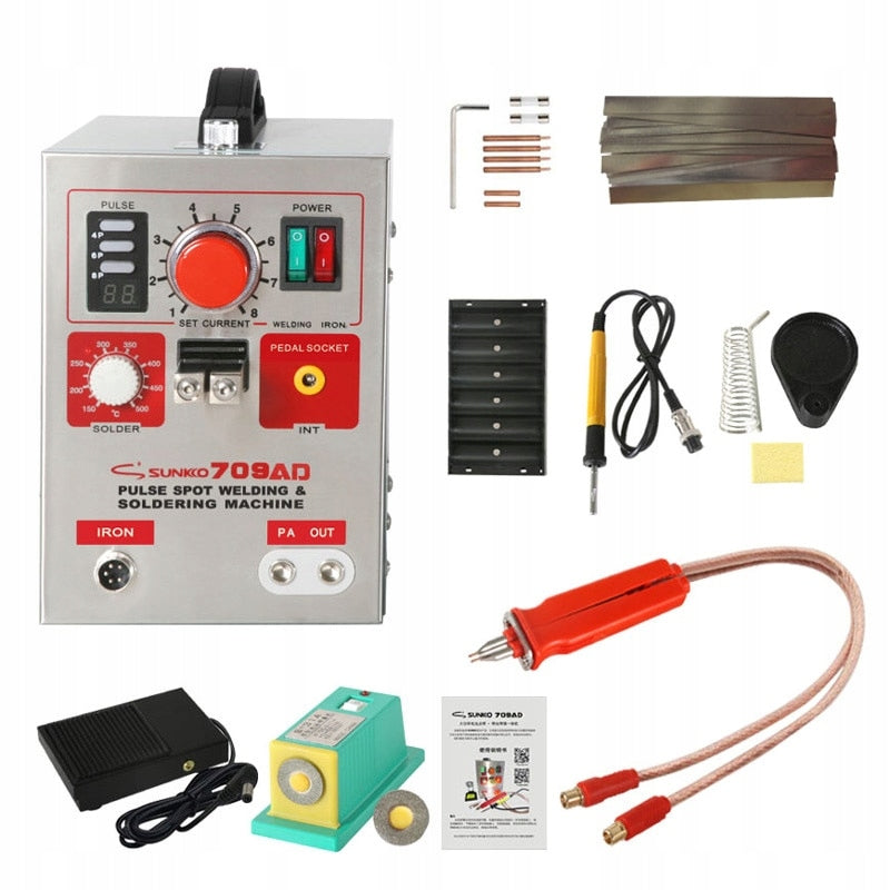 SET WELDING MACHINE IMPULSE WELDING MACHINE SUNKKO 709AD TECHREBAL