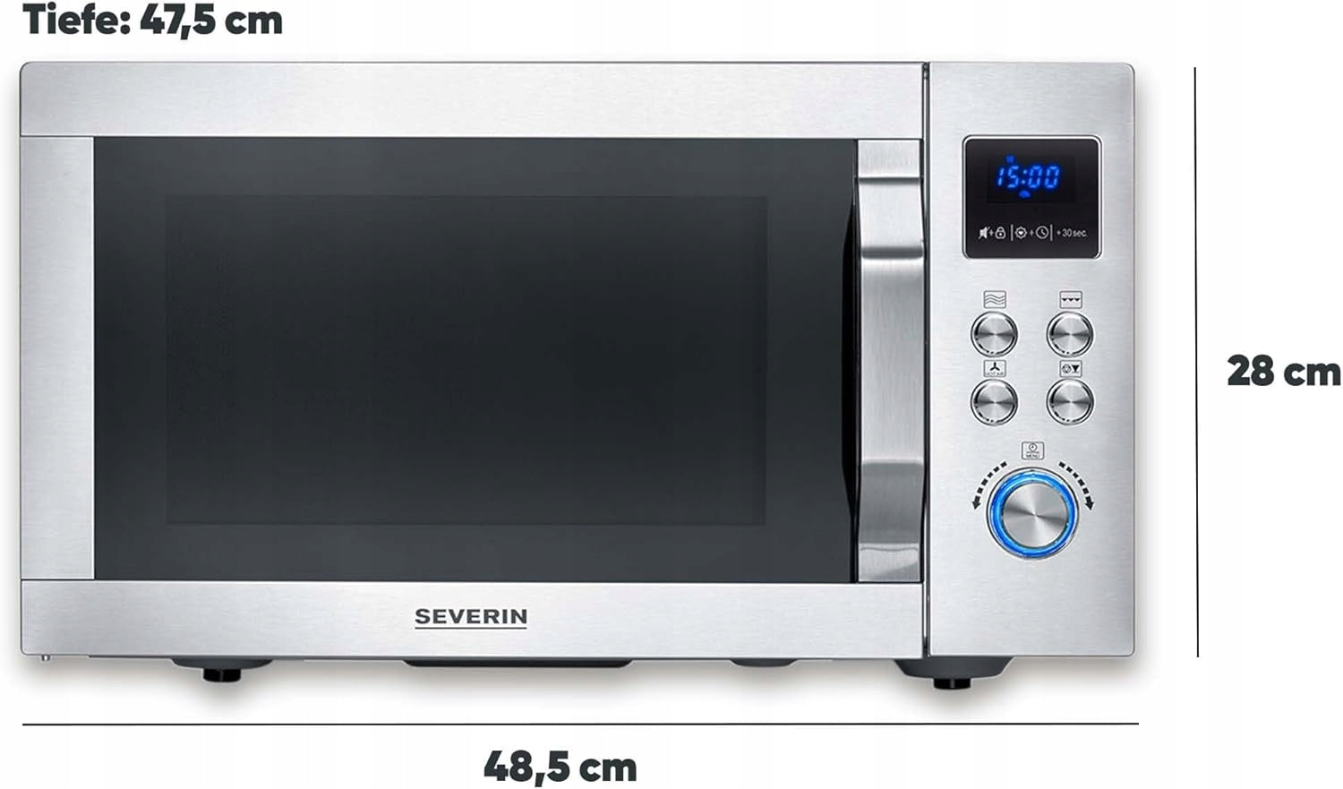 SEVERIN MW 7982 Crispy Wave Microwave 4in1 25 L 2150 W Grill+Convection Manufacturer code SEVERIN MW 7982
