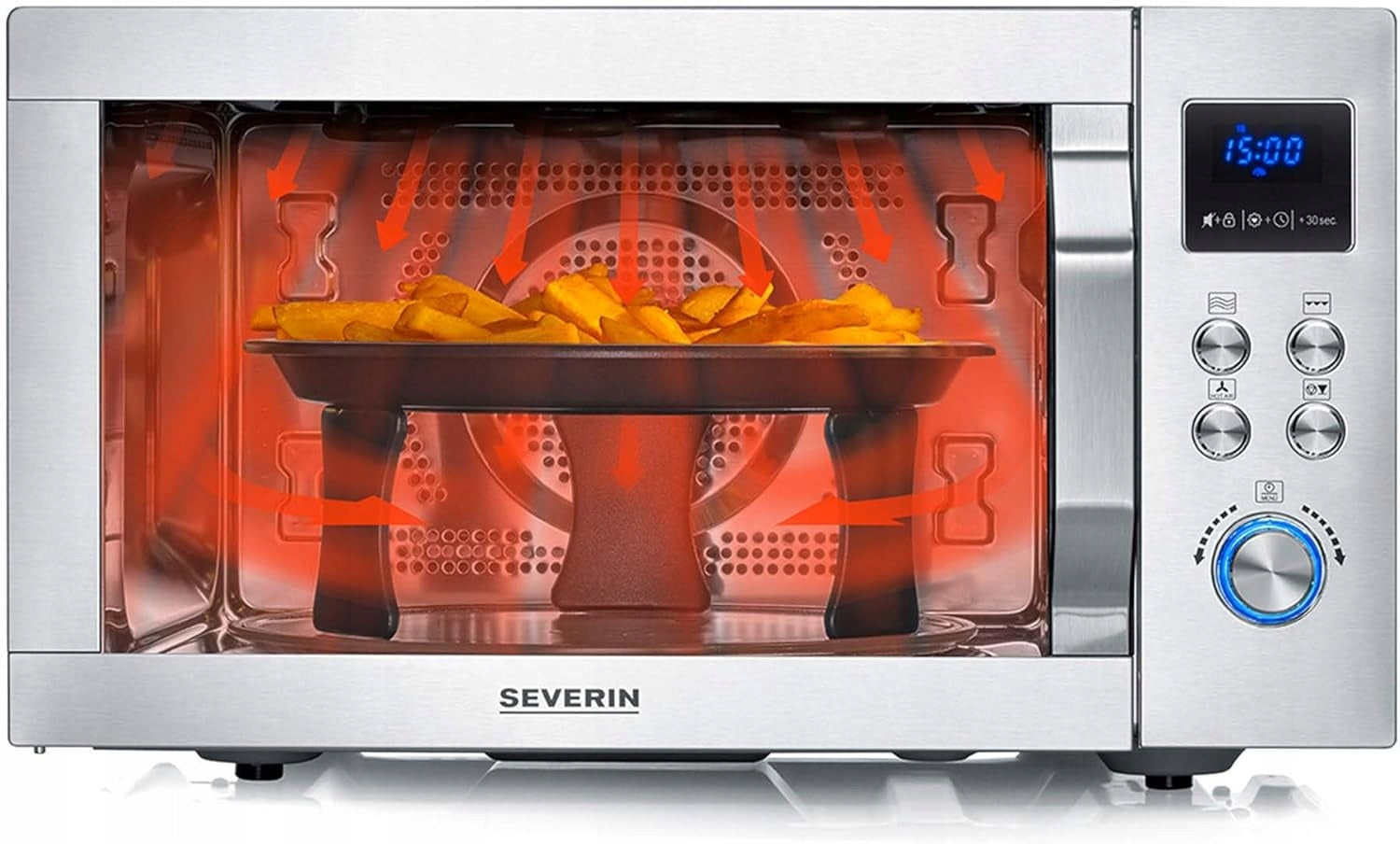 SEVERIN MW 7982 Crispy Wave Microwave 4in1 25 L 2150 W Grill+Convection Packaging status original