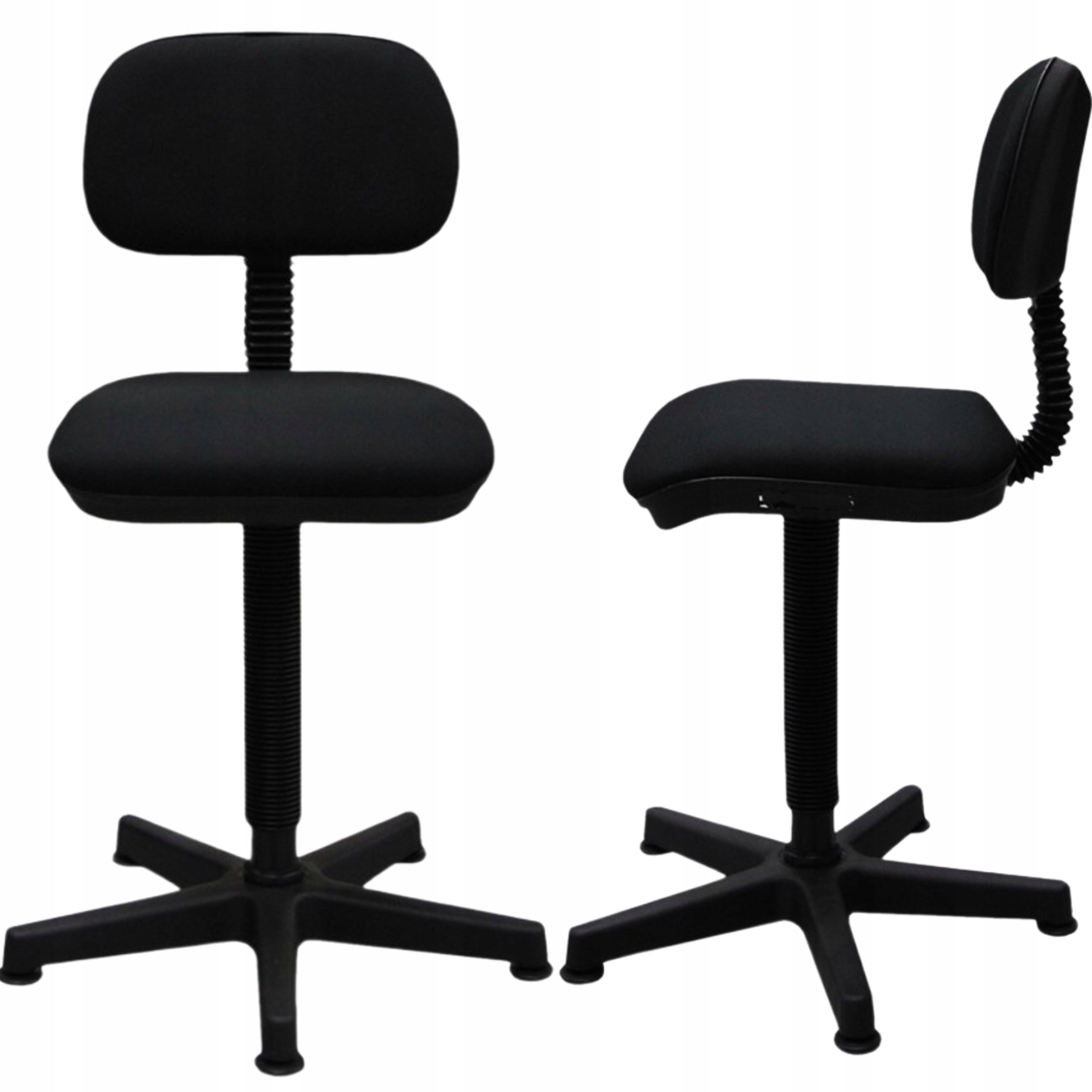 SEWING CHAIR FOR SEAMSTRESS UPHOLSTERED SCREW BLACK KT1