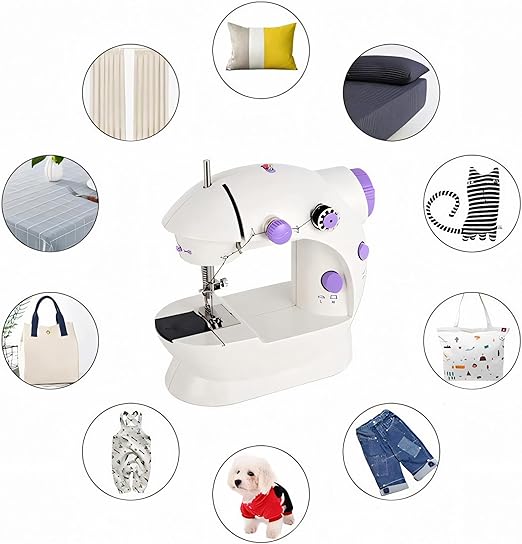 SEWING MACHINE FOR CHILDREN PORTABLE MINI SET AKCESORIA LEARNING TO SEW Manufacturer code MASZYNA DO SZYCIA ZABAWKA FIOLETOWA