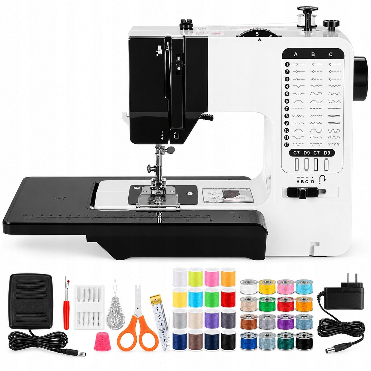 SEWING MACHINE HOME MECHANICAL SOLID 38 PROGRAMS 738-38 + FREEBIES