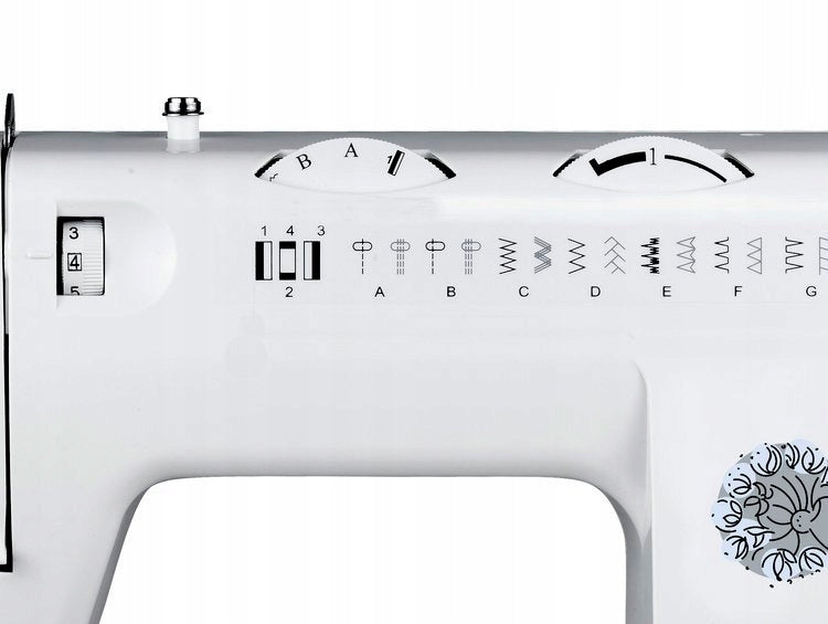 SEWING MACHINE ŁUCZNIK MILENA 419 22 HOME MECHANICAL PROGRAMS Dominant color white