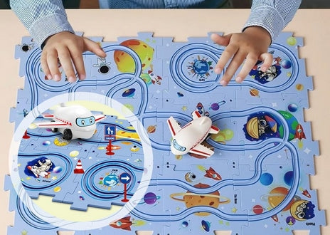 SGILE RailCar puzzle track for vehicles 15 elements educational toy 3+