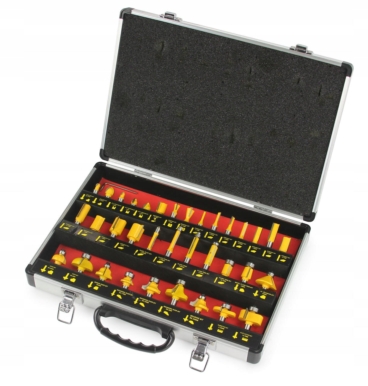 SHAPED WOOD CUTTER SET 35PCS SPINDLE MILLING MACHINE M22550R Power supply mains