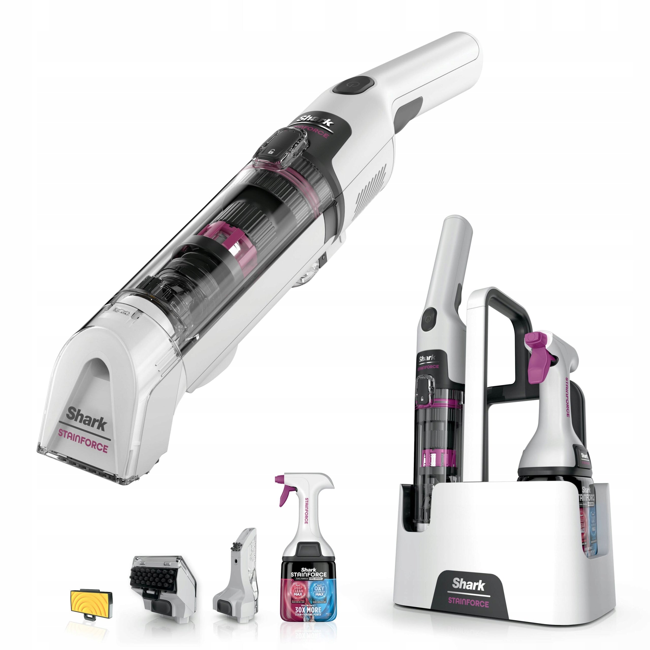SHARK StainForce HX100EUT Cordless Vacuum Cleaner, 100W, 140ml