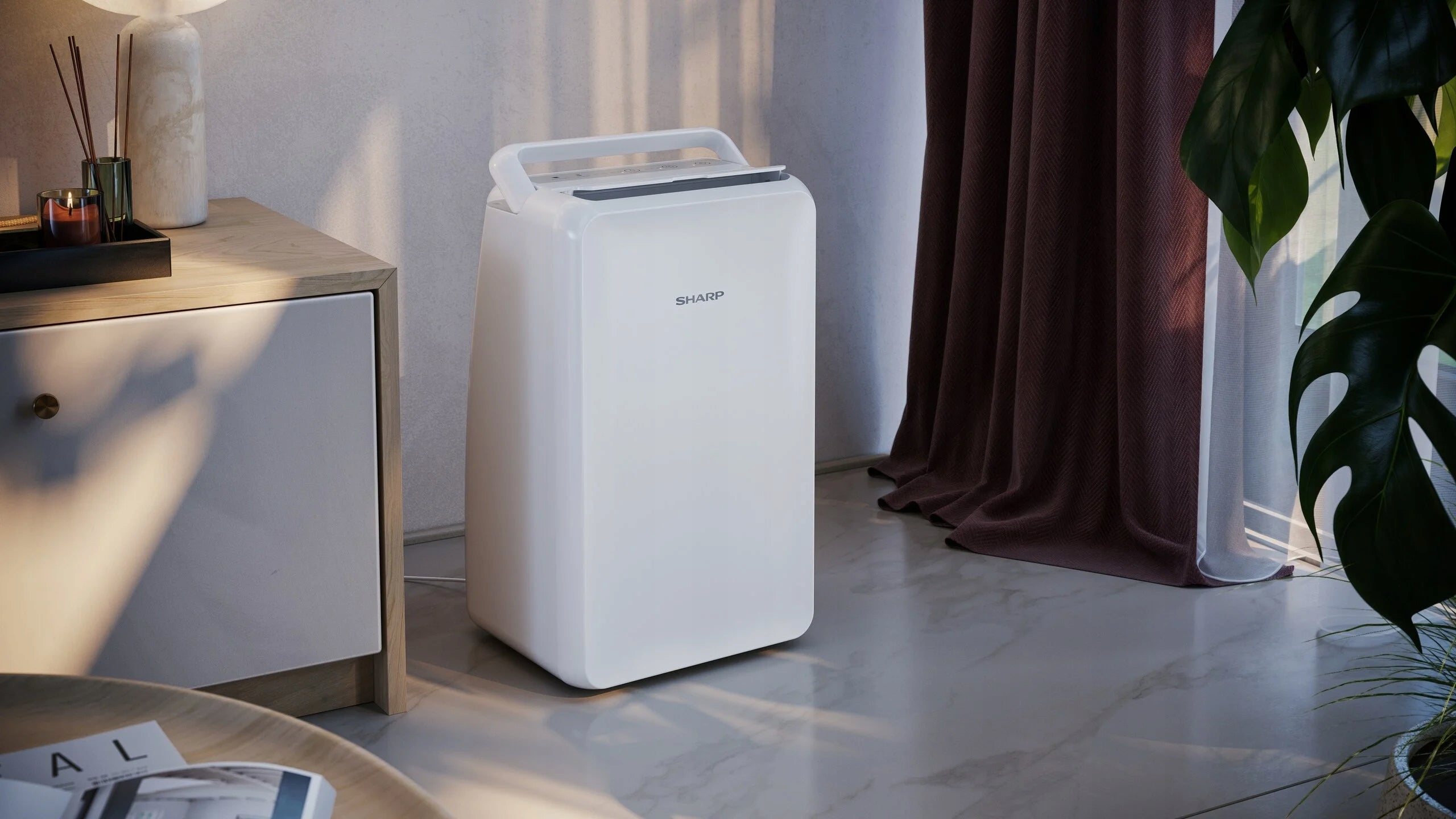 SHARP UD-T104AP-W Dehumidifier 220W white 10l/24h for rooms 22m2 Manufacturer code UD-T104AP-W