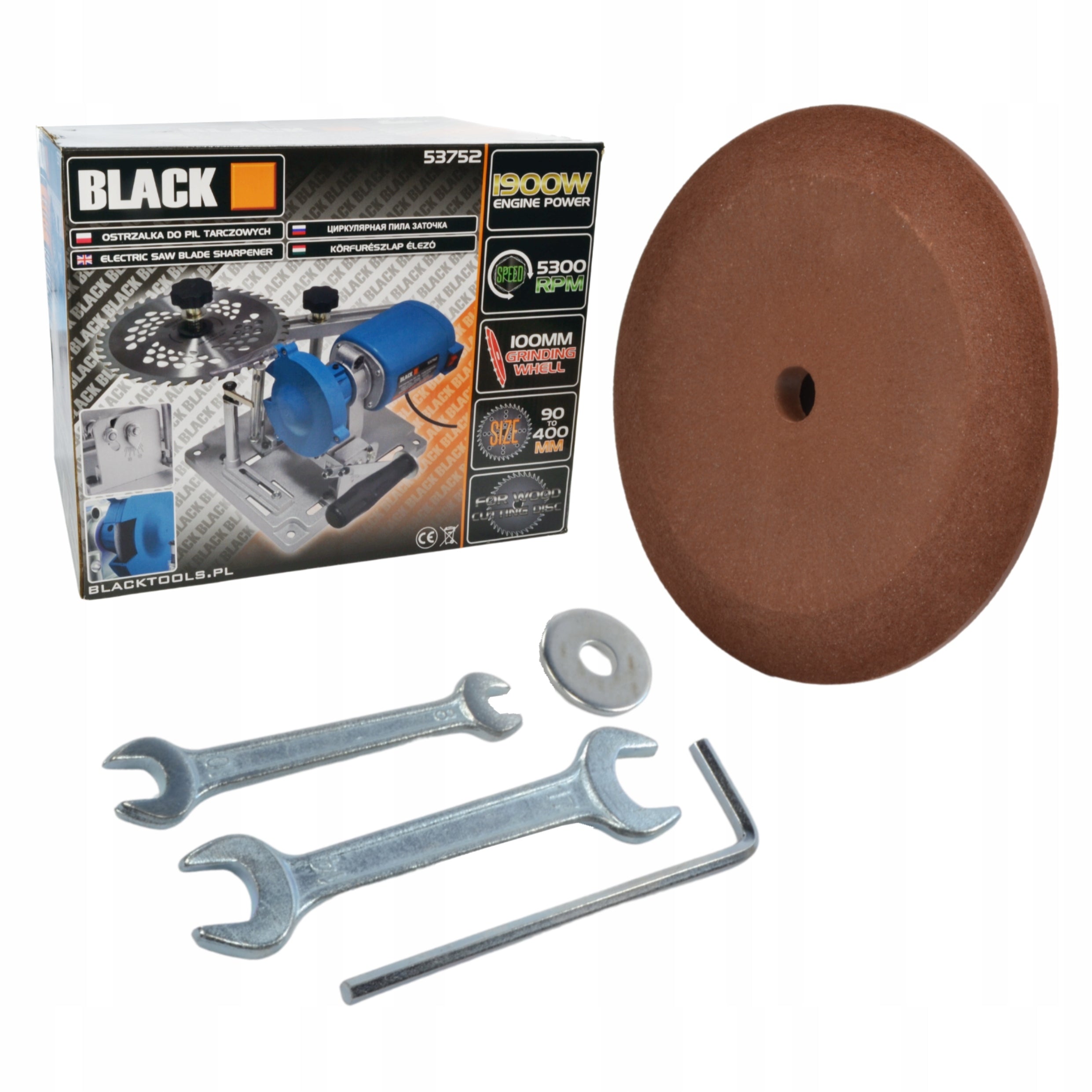 SHARPENER FOR CIRCULAR SAW BLADES 90-400 BLACK Manufacturer code 53752