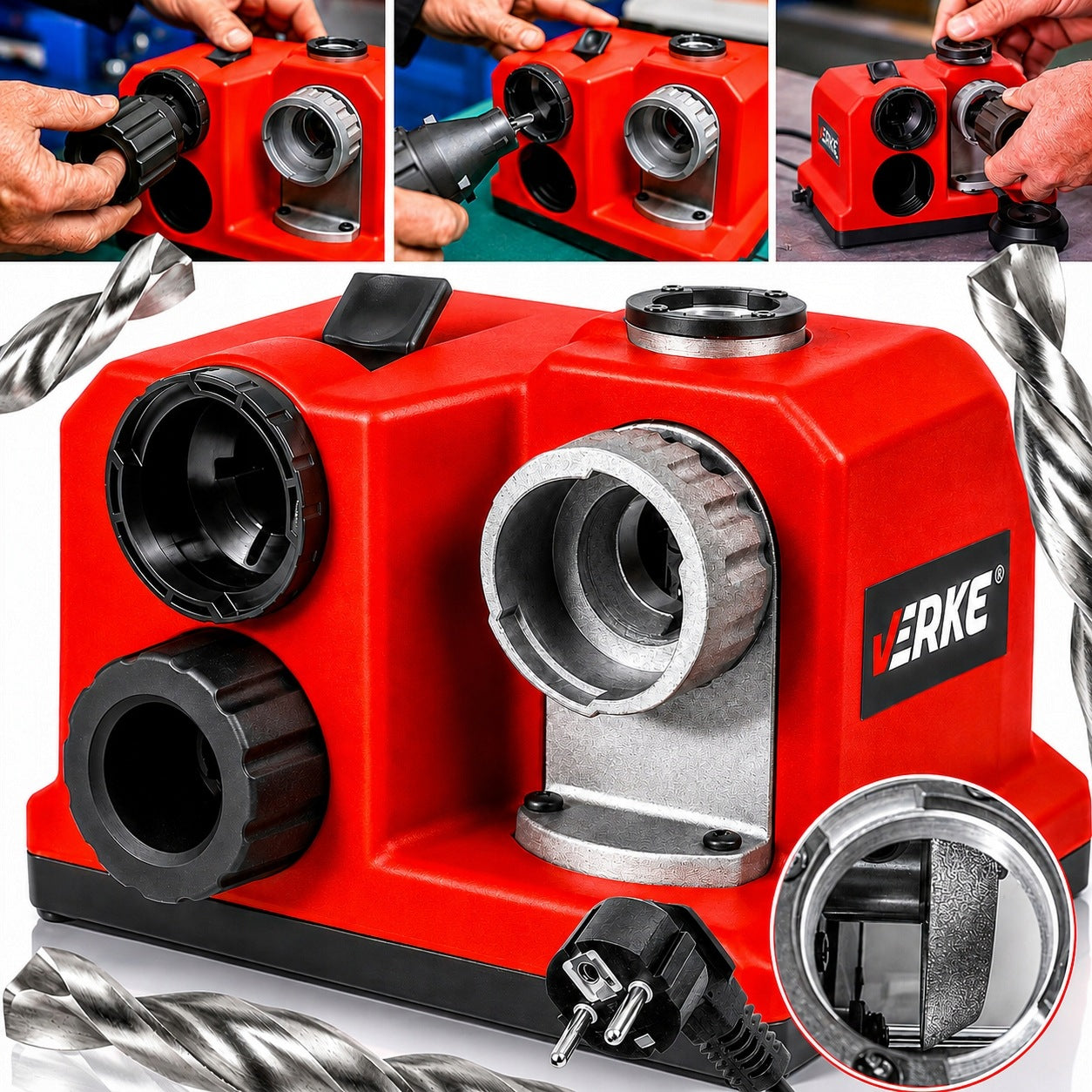 SHARPENER FOR SHARPENING DRILLS 3-13 MM ELECTRIC PROFESSIONAL STRONG 80W