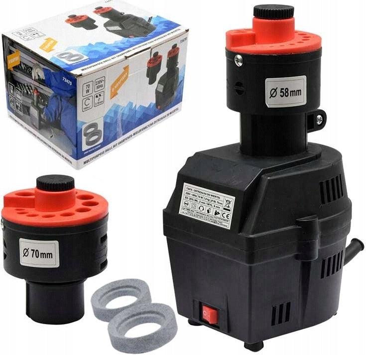 SHARPENER FOR SHARPENING DRILLS 3-16mm 70W ADAPTER +2x STONE