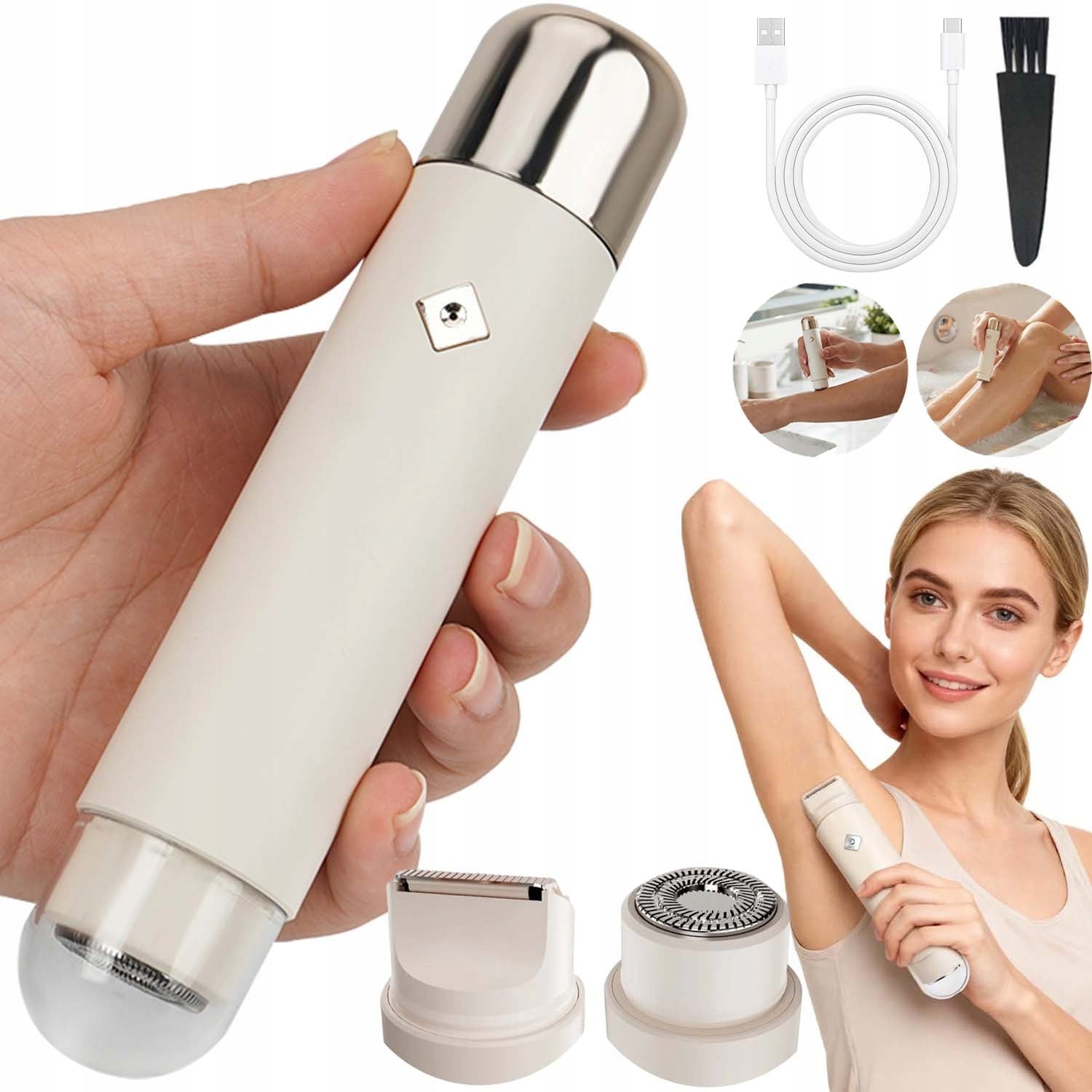 SHAVER ELECTRIC TRIMMER EPILATOR 2IN1 IPX8 Brand no brand