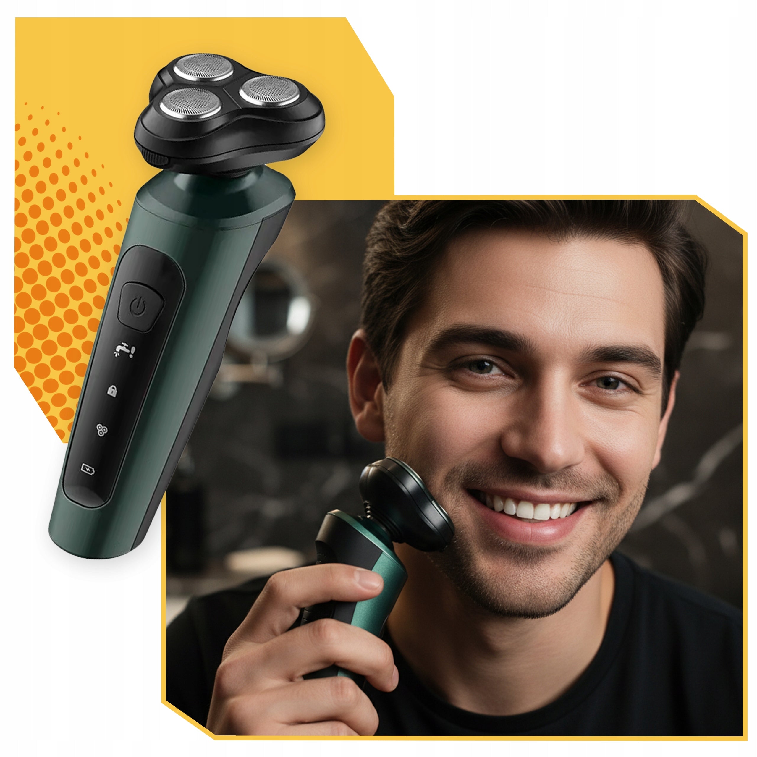 SHAVER MEN'S TRIMMER 4W BEARD HAIR WIRELESS SHAVING Brand Lewer