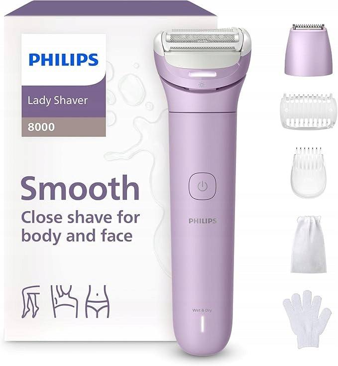 SHAVER PHILIPS LADY SHAVER 8000 BRL149/00 wet and dry for women LED