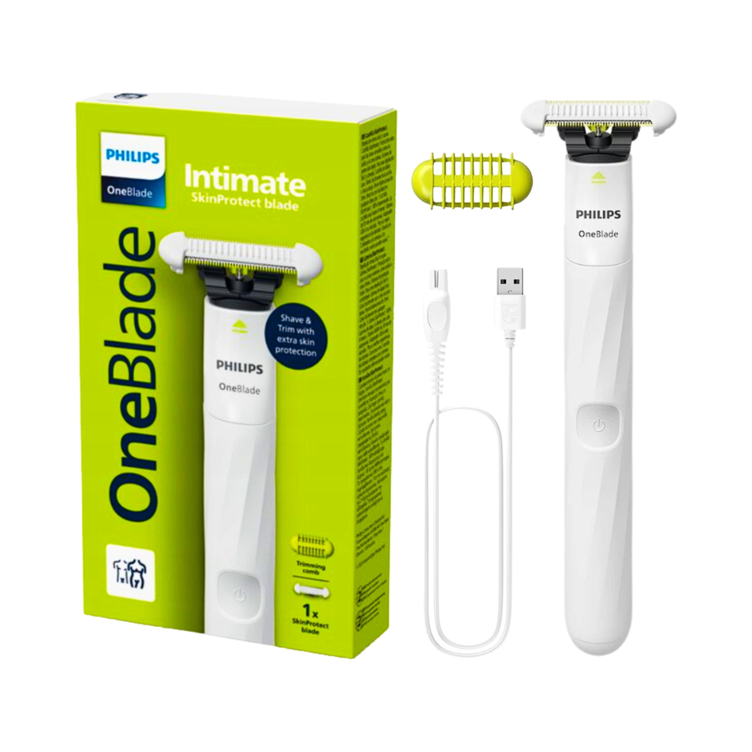 SHAVER PHILIPS ONEBLADE INTIMATE QP1924/22 BODY TRIMMER INTIMATE AREAS