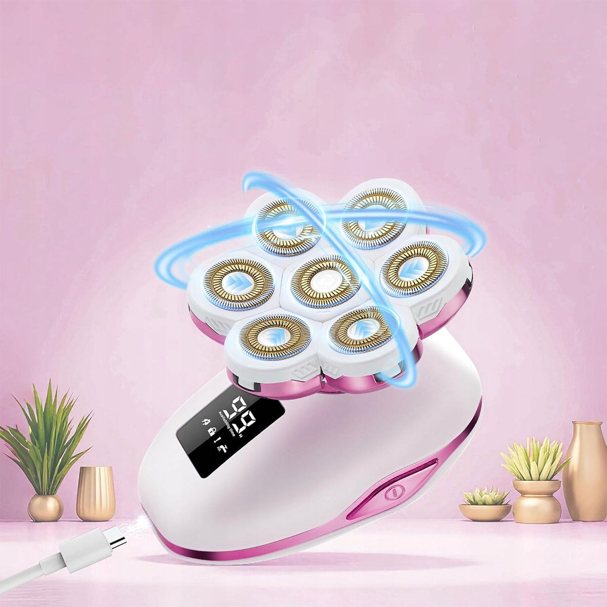 SHAVER WOMEN'S CORDLESS RAZOR 7D USBC TRIMMER Brand no brand