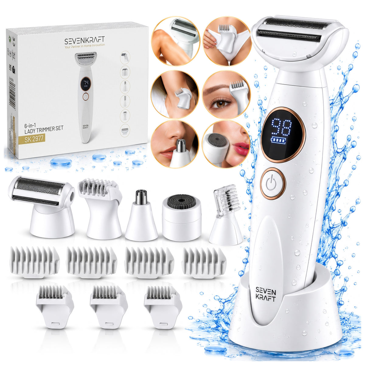 SHAVER WOMEN'S ELECTRIC BODY RAZOR TRIMMER FOR WOMEN