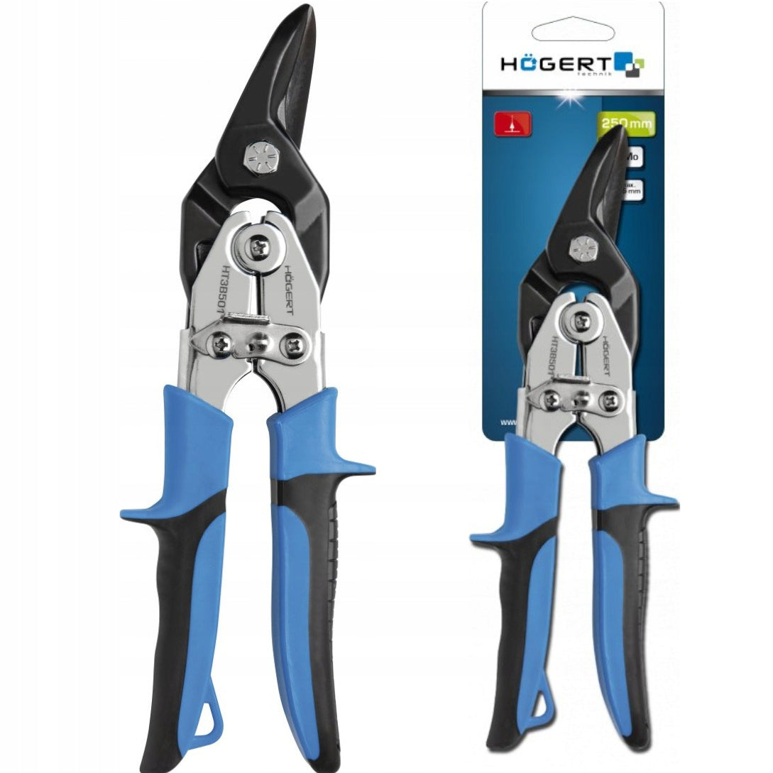 SHEARS FOR CUTTING SHEET METAL MANUAL LEFT 250MM 1,5MM