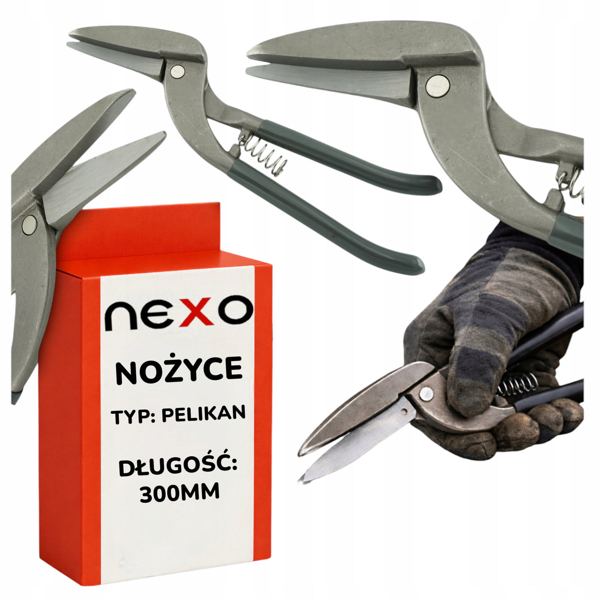 SHEARS FOR CUTTING SHEET METAL PELICAN 300 MM MANUAL FOR STEEL METAL STEEL CR-MO