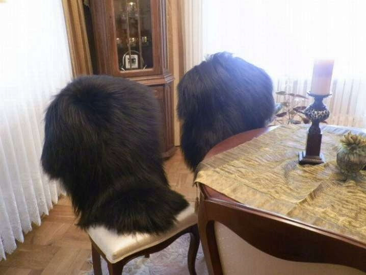 SHEEPSKIN RUG BLACK Polish NATURAL PRODUCT Brand no brand