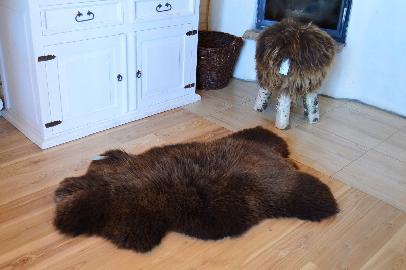 SHEEPSKIN-SKIN GIANT LEATHER BROWN XXXL Brand no brand