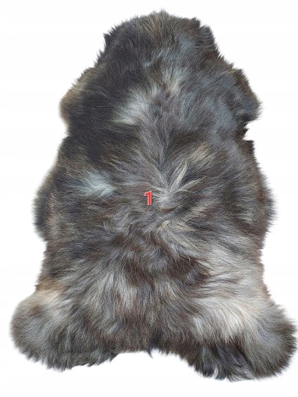 SHEEPSKIN XXL GIANT 150 cm UNIQUE NATURAL COLORS LONG WOOL