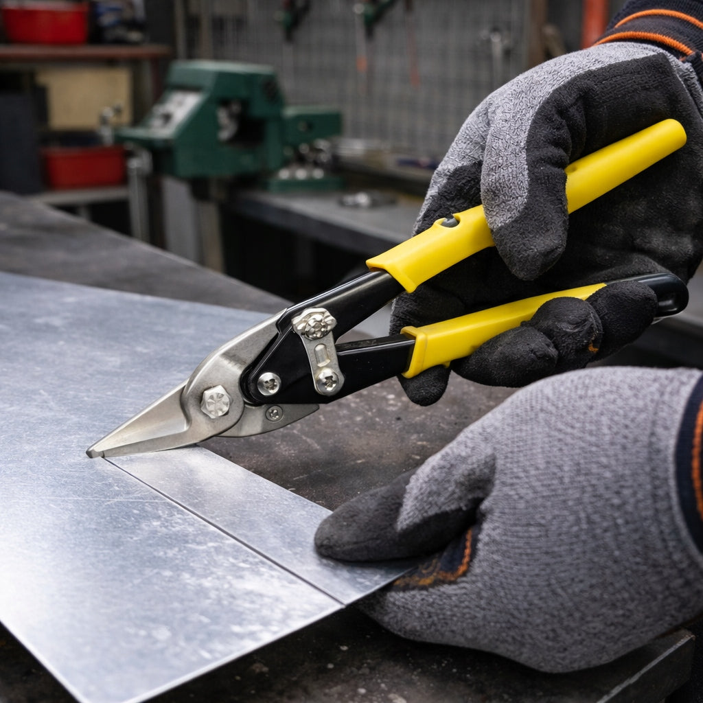 SHEET METAL SHEARS STRAIGHT 250 MM MANUAL FOR STEEL METAL STEEL CR-MO Packaging status original