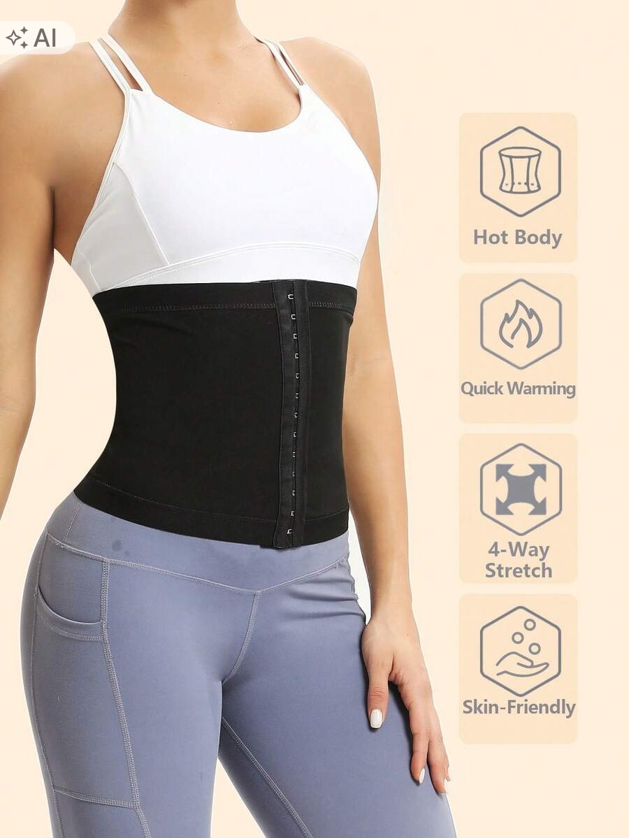 SHEIN BLACK WOMEN'S WAIST TRAINING BELT S 1ŁA Brand Shein