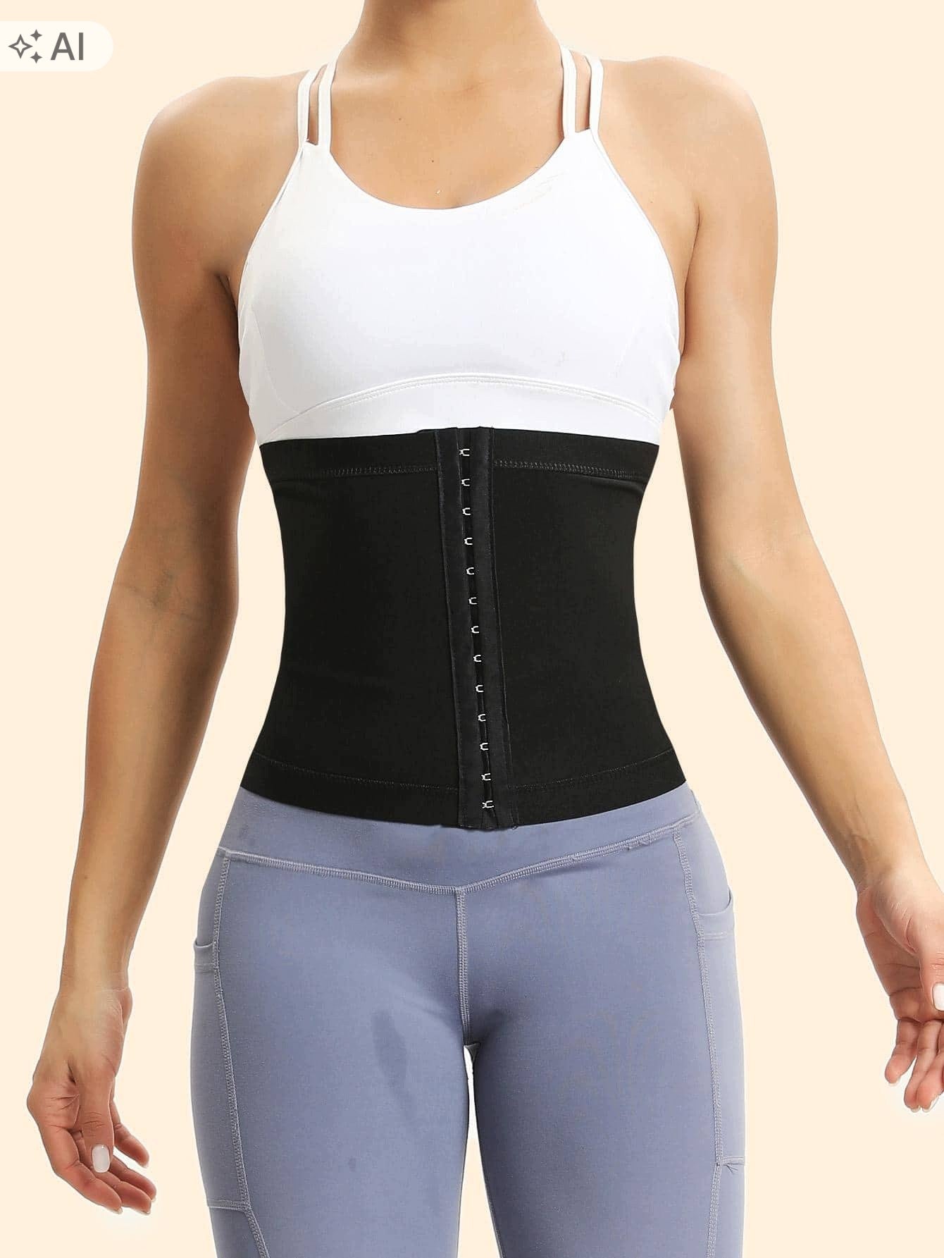 SHEIN BLACK WOMEN'S WAIST TRAINING BELT S 1ŁA