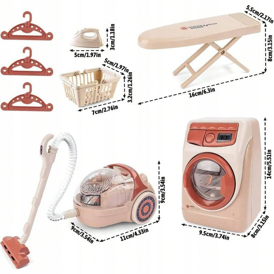 SHEIN TOY SET WASHING MACHINE VACUUM CLEANER S07 Material plastic