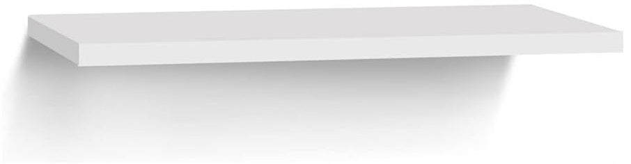 SHELF 50 cm ON THE WALL FOR BOOKS HANGING WHITE BLACK OAK