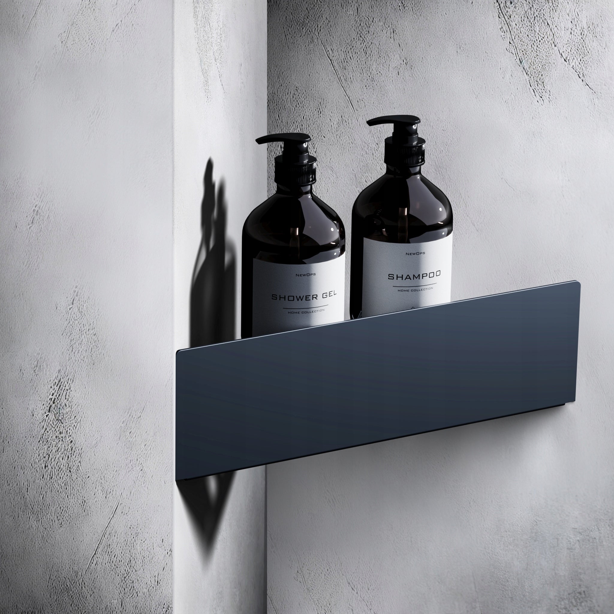 SHELF CORNER NOOK CORNER SHOWER BATHROOM BLACK + FREEBIE Packaging status original