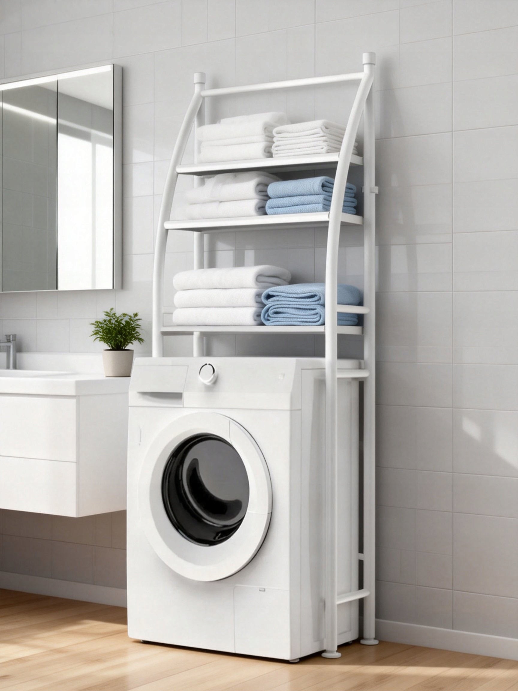 SHELF OVER WASHING MACHINE RACK FOR BATHROOM LAUNDRY ROOM BATHROOM CABINET Brand Perfectlife