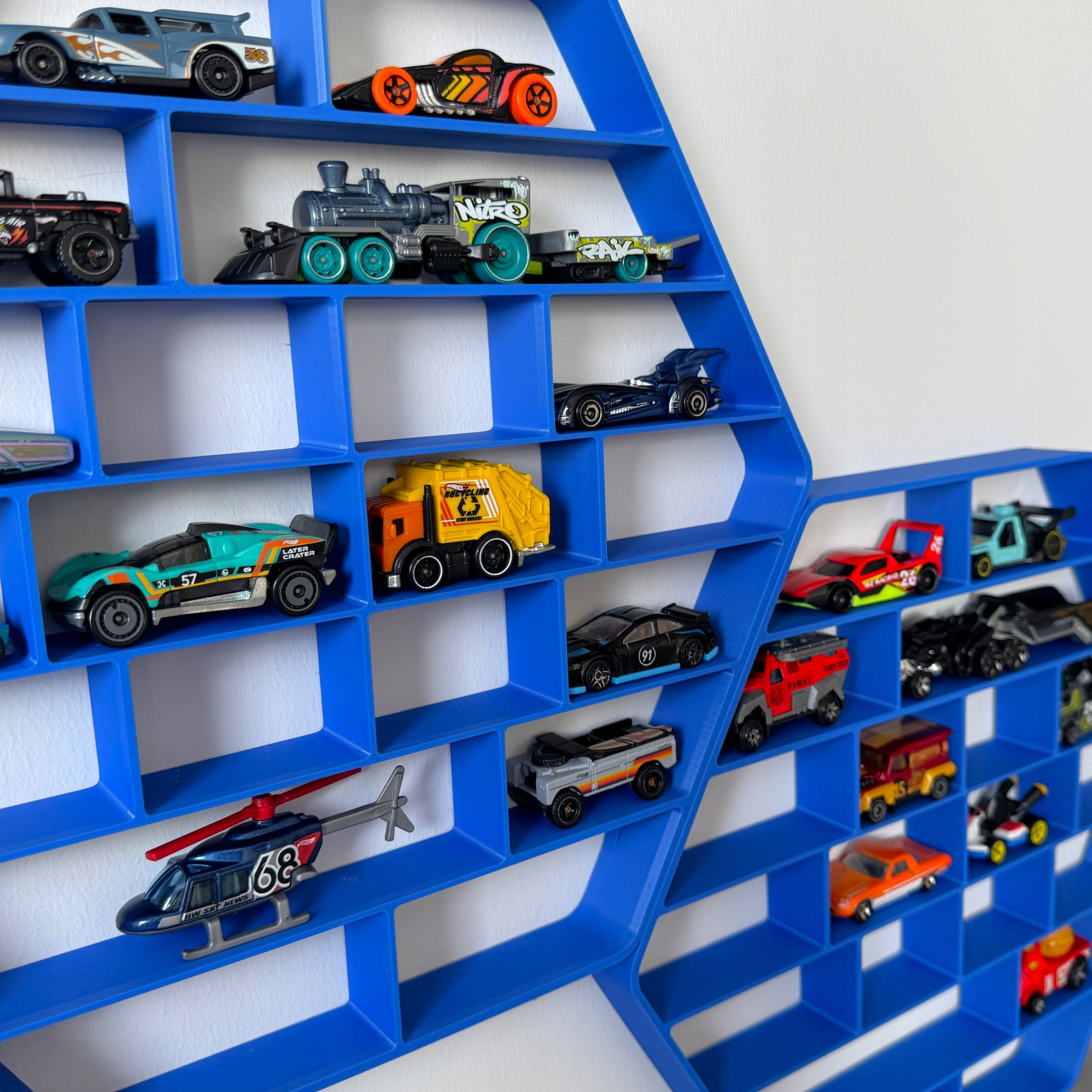 SHELF RESORAKI RACK FOR CARS GARAGE FOR CARS - BLUE Packaging status original