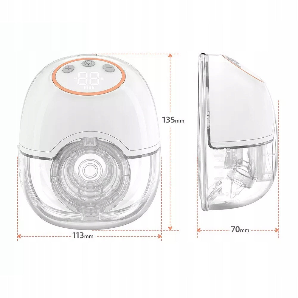 SHELL BREAST PUMP ELECTRIC WIRELESS HANDS-FREE PORTABLE Manufacturer code LAKTATOR MUSZLOWY ELEKTRYCZNY