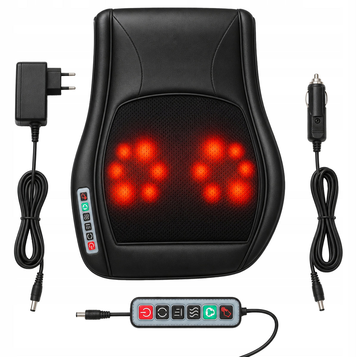 SHIATSU MASSAGE PILLOW BACK HEATING MASSAGER NECK BODY BACK LEG Manufacturer code SHIATSU-2-GRZE