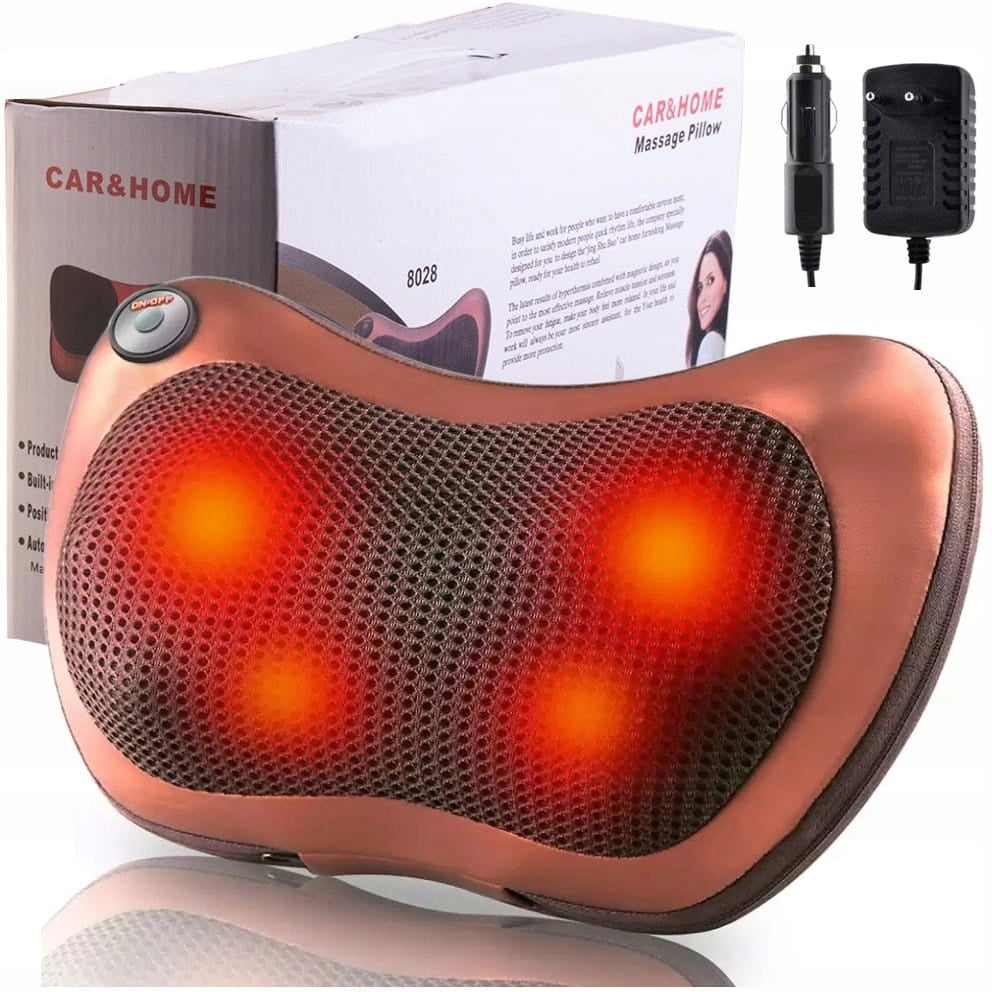 SHIATSU MASSAGE PILLOW NECK MASSAGER BODY BACK WARMING BACK
