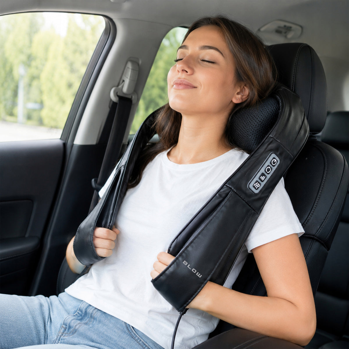 SHIATSU MASSAGER MASSAGE PILLOW FOR BACK NECK OF BODY LEG LEGS HEATING Packaging status original